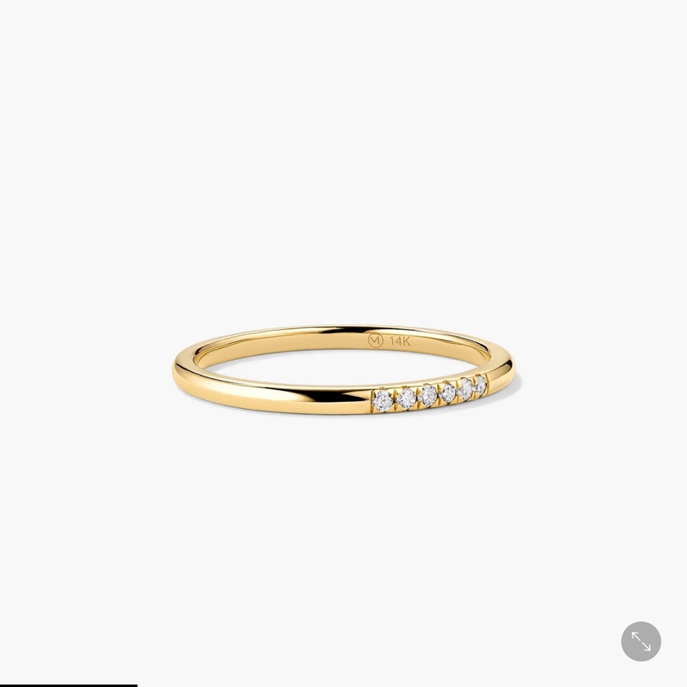 Mejuri diamonds line ring 14k